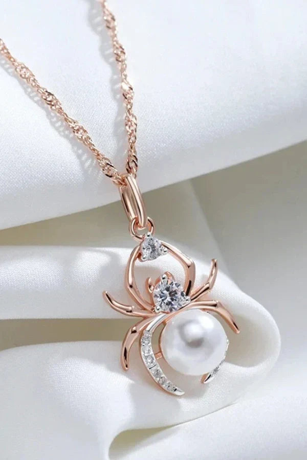 Aria - Spider Pendant Necklace Eye-Catching Piece