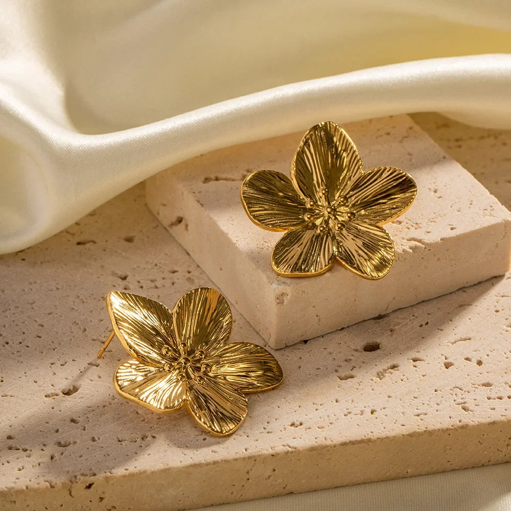 Sabine - Floral Statement Earrings Feminine and Elegant