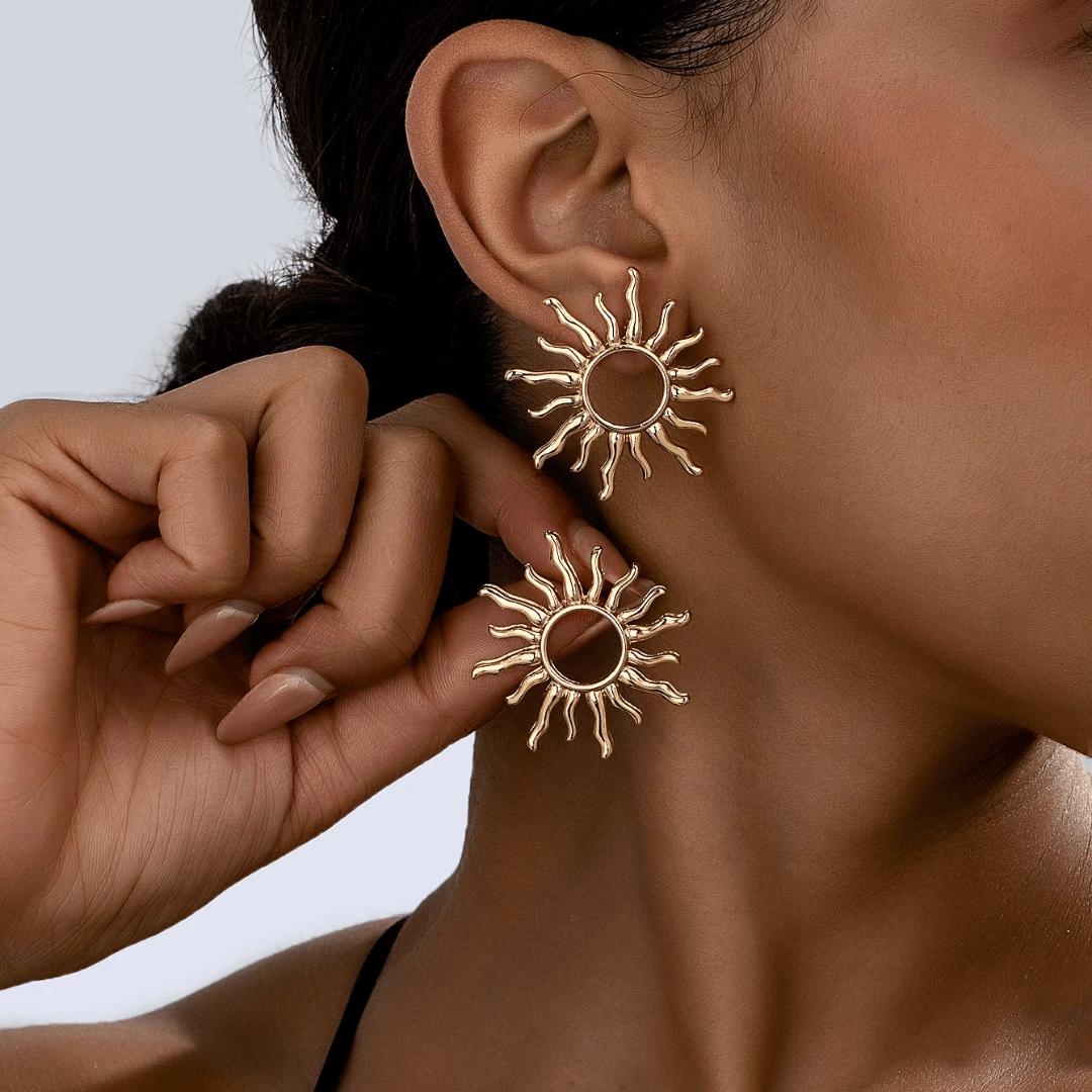 Krista - Sun Stud Earrings